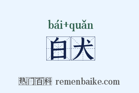 白犬是什么意思的图片